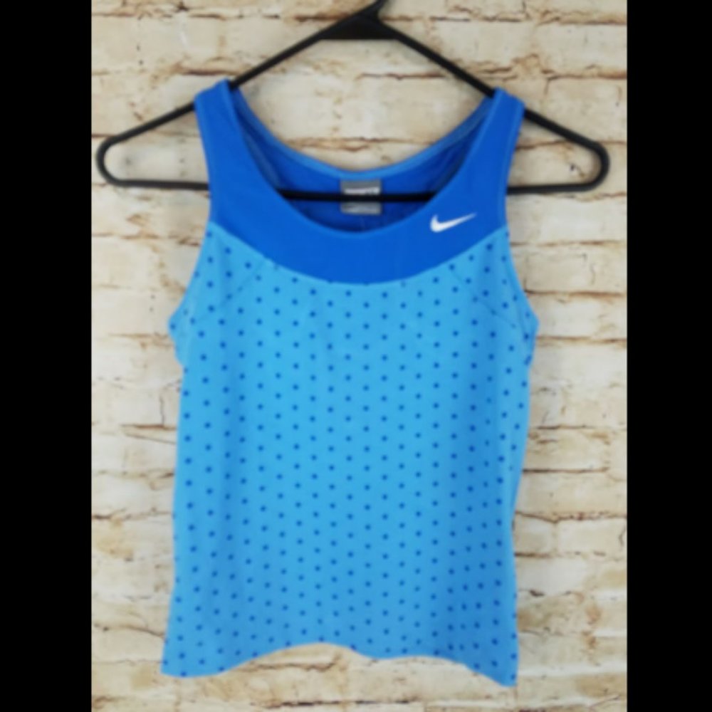 Nike blue athletic tank top with support. New with tag.